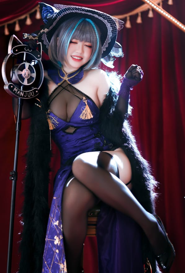 半半子 –NO.52 柴郡旗袍[64P/100MB]-3