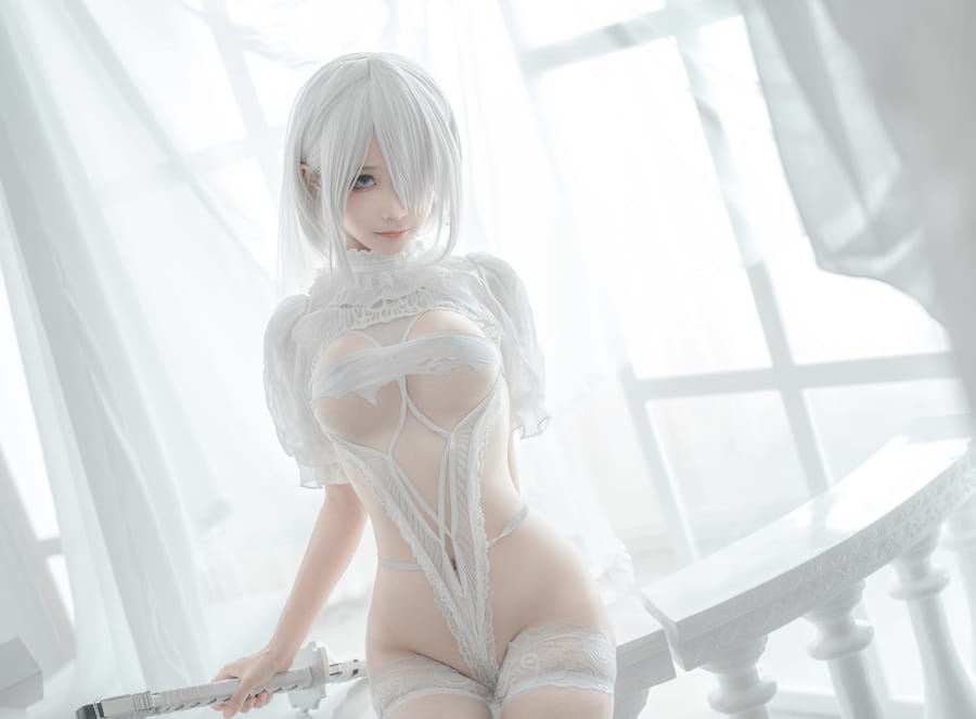 蠢沫沫 –NO.143 2B –白婚纱[59P/536MB]-1