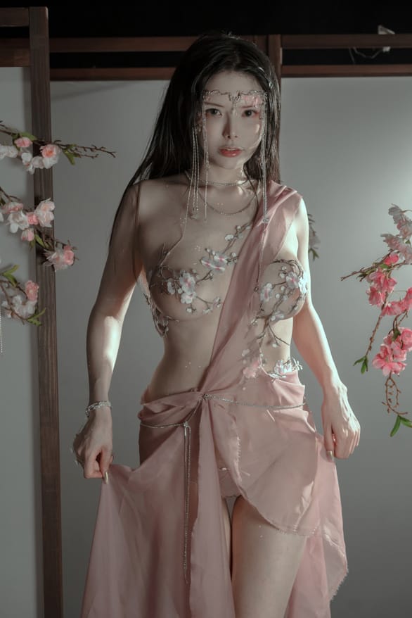 秋和柯基 –NO.63 粉 桃花神[34P1V/639MB]-1