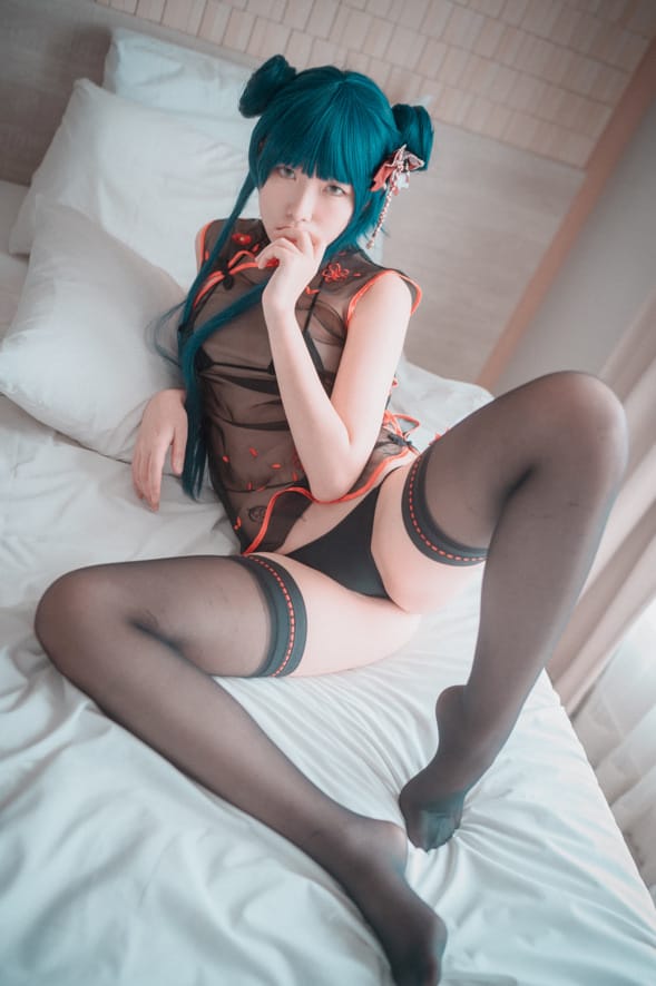 SonSon –NO.015 [DJAWA] Sheer Qipao Girl[45P/492MB]-1