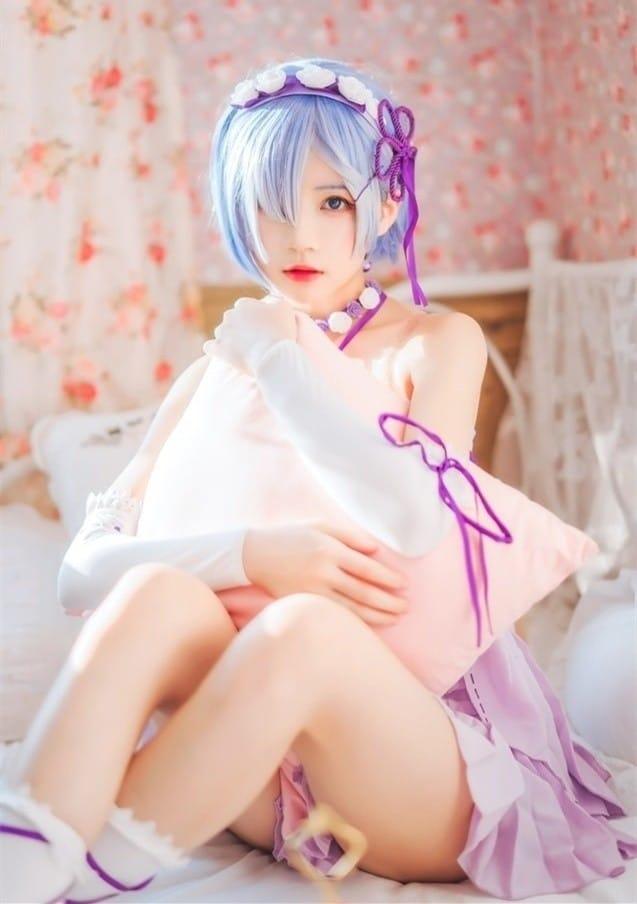 桜桃喵 – NO.133 蕾姆小睡裙[24P-410MB]-1