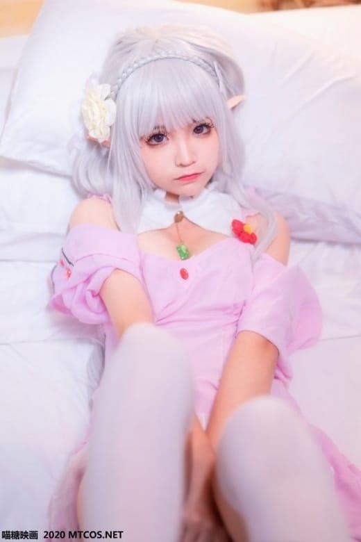 喵糖映画 VOL.118 露肩睡裙 蠢沫沫[40P/680M]-1