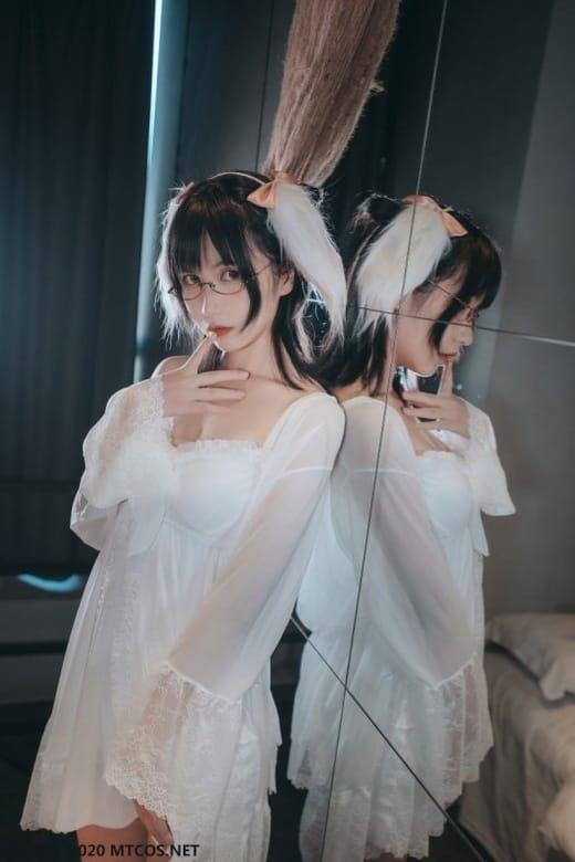 喵糖映画 VOL.139 白色私房睡裙 [30P/226M]-1