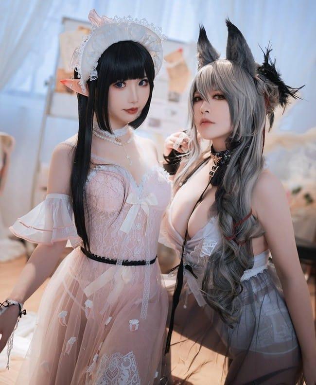 面饼仙儿 – NO.118 &半半子 Arknights 黑x森蚺バレエ[56P-483MB]-1