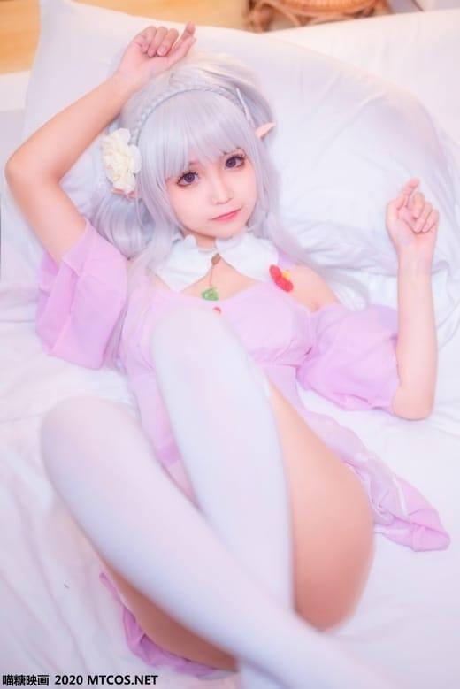 喵糖映画 VOL.118 露肩睡裙 蠢沫沫[40P/680M]-2