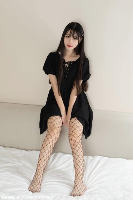 [喵糖映画]VOL.223 黑色 渔往袜长裙 [40P/334MB]-1