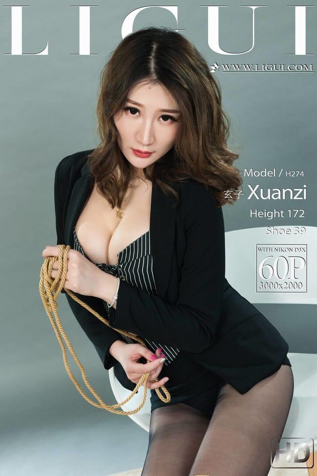 [Ligui丽柜]2022.03.24 《紧缚丽莲》玄子 [60+1P/79.8MB]-1