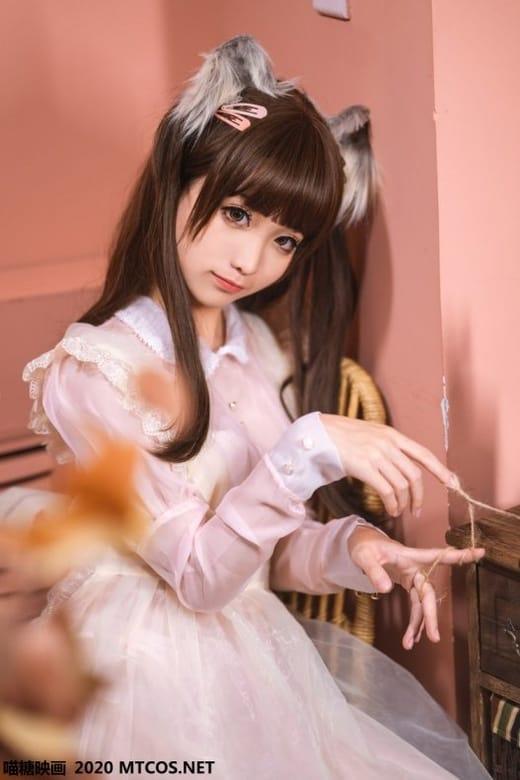 喵糖映画 VOL.119 粉色猫耳钕仆 蠢沫沫[34P/625M]-1