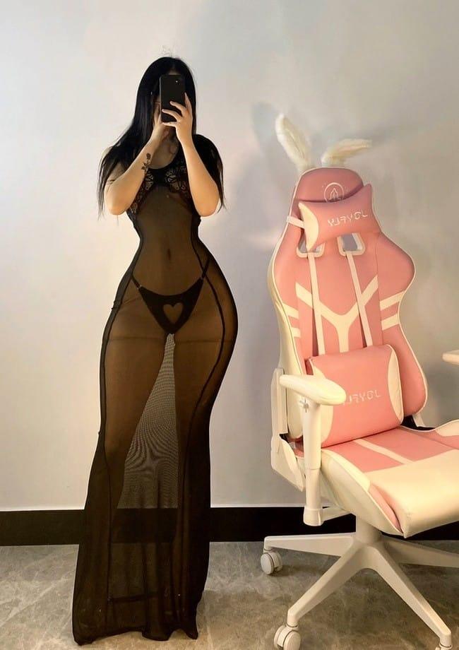 [微密圈]俏妞 –黑色透明丁[12P1V-141MB]-1