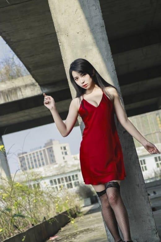 [喵糖映画]VOL.394 红色吊带裙 [36P/410MB]-1