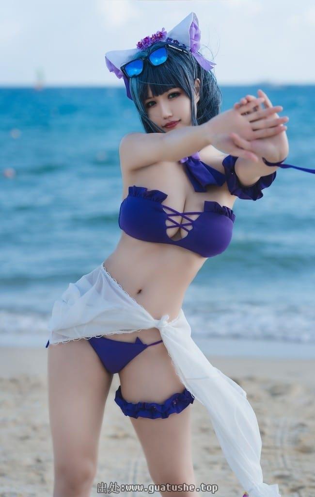 小仓千代w – NO.042 1月舰长 柴郡泳装[22P-111MB]-1