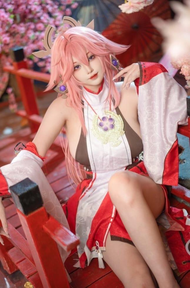 菌烨tako – NO.013 23年2月舰长图八重神子[12P-237M]-2