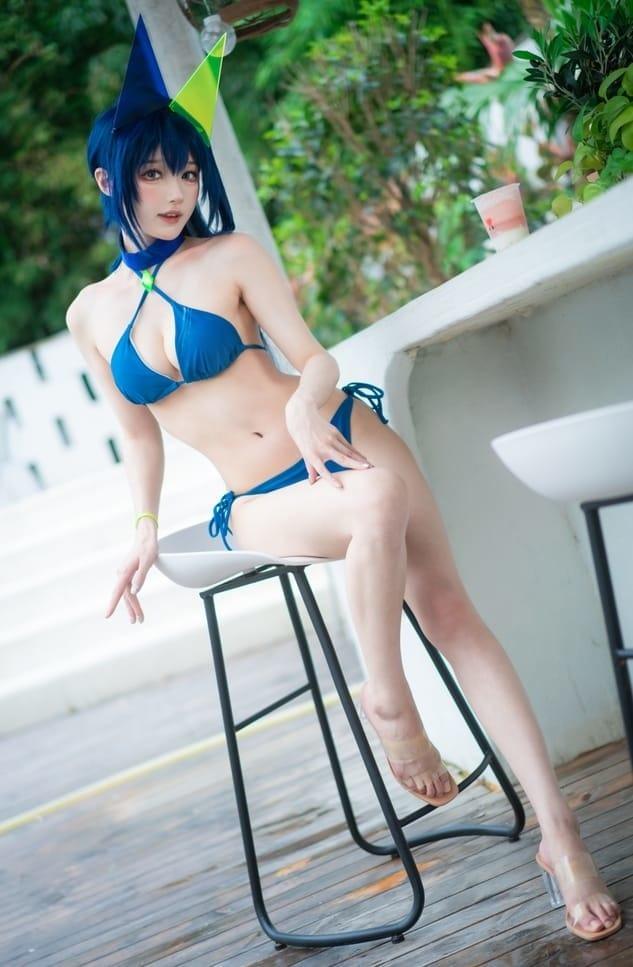 阿包也是兔娘 – NO.081 花园泳装[35P-306M]-1
