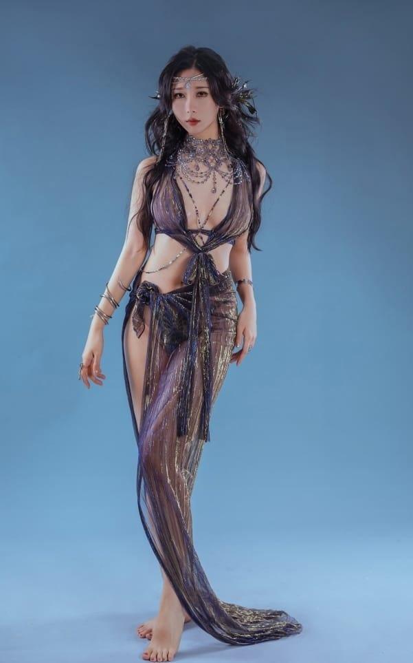 云溪溪 – NO.56 奶桃 塞壬七世·海妖[28P-323M]-2