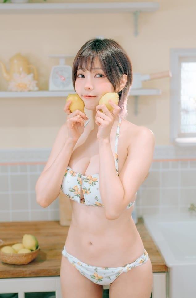 ElyEE子 – NO.124 2023.august C-檸檬泳裝 Lemon Swimsuit [31P-113M]-2