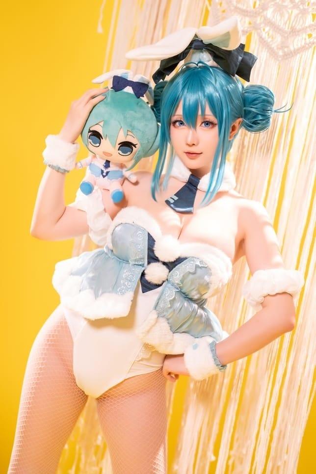 星之迟迟 – NO.166 23年9月计划A Miku-白兔女郎 [77P1V-639M]-1