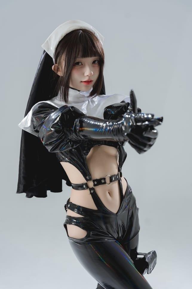 花铃 – NO.28 漆皮修女[38P-199M]-1