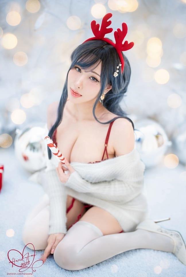 雨波_HaneAme – NO.299 Original 2023 White Christmas Moose Onesan(麋鹿姐姐)[38P-205M]-1