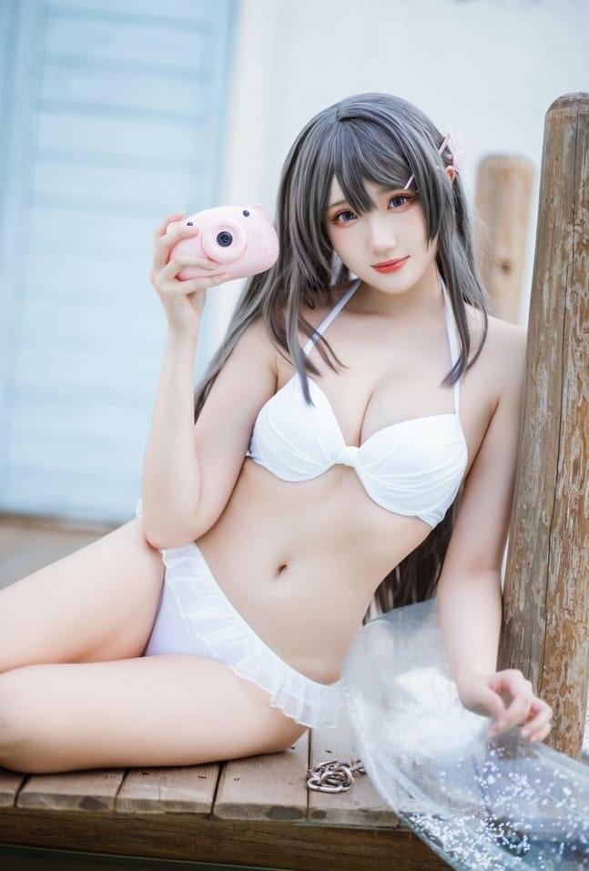 瓜希酱 NO.87 樱岛麻衣 – 泳装[28P-107M]-1