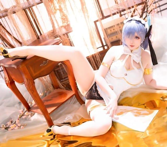 星之迟迟 NO.187 2024年01月计划B 蕾姆旗袍[76P-509M]-2