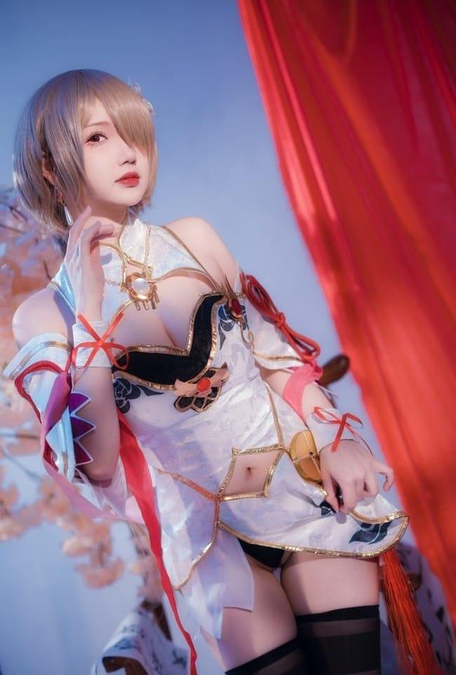 雪晴Astra NO.047 崩坏3 丽塔·浣溪沙旗袍 [56P5V-400M]-2