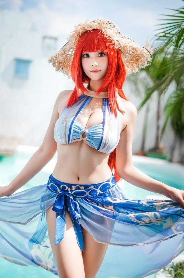 蜜汁猫裘 – NO.106 原神 妮露泳装 [21P-250MB]-1