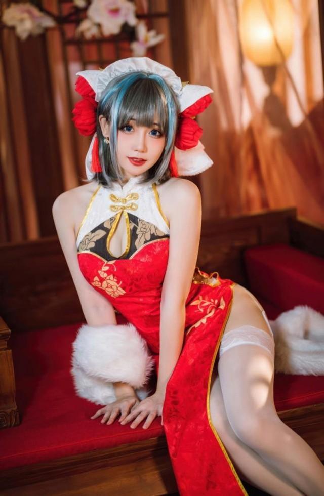 焖焖碳 – NO.046 碧蓝航线-柴郡新春旗袍[29P-180MB]-1