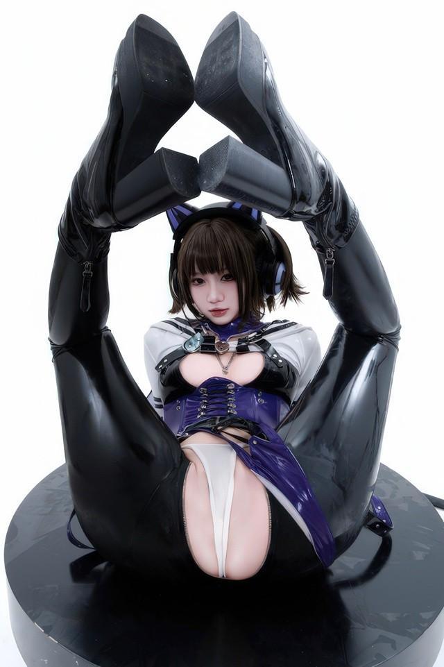 柒柒要乖哦 – NO.063 白棚胶衣[78P-230MB]-1